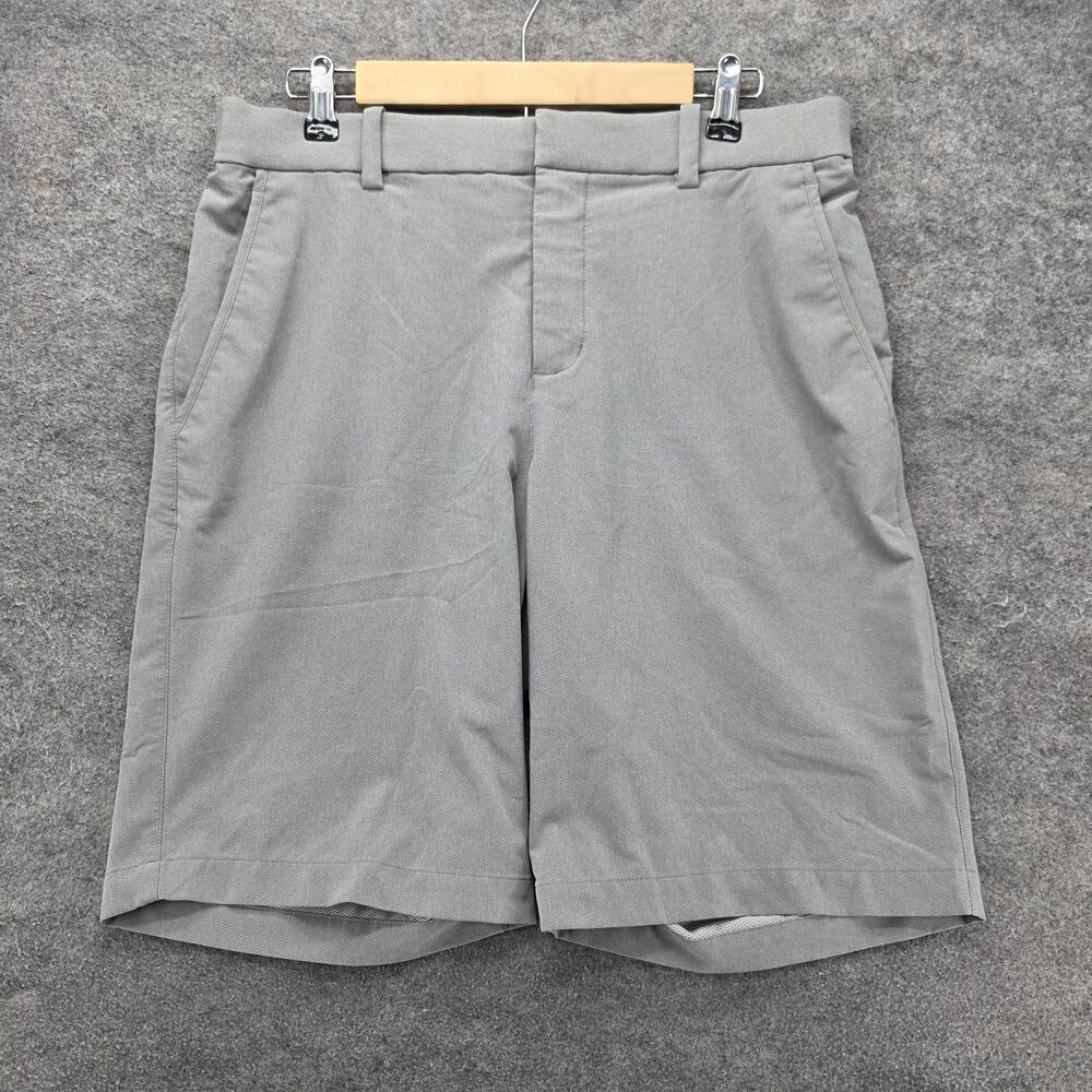 Nike Shorts Mens 32 Gray Golf Athletic 10 Inseam Pockets Zip CU9740-003